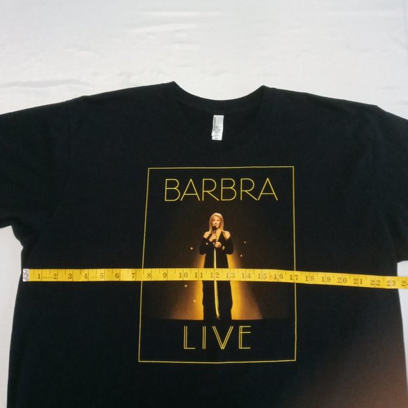 Barbra Streisand Live 2012 Tour black Tee Size 2XL but runs smaller - Picture 5 of 8
